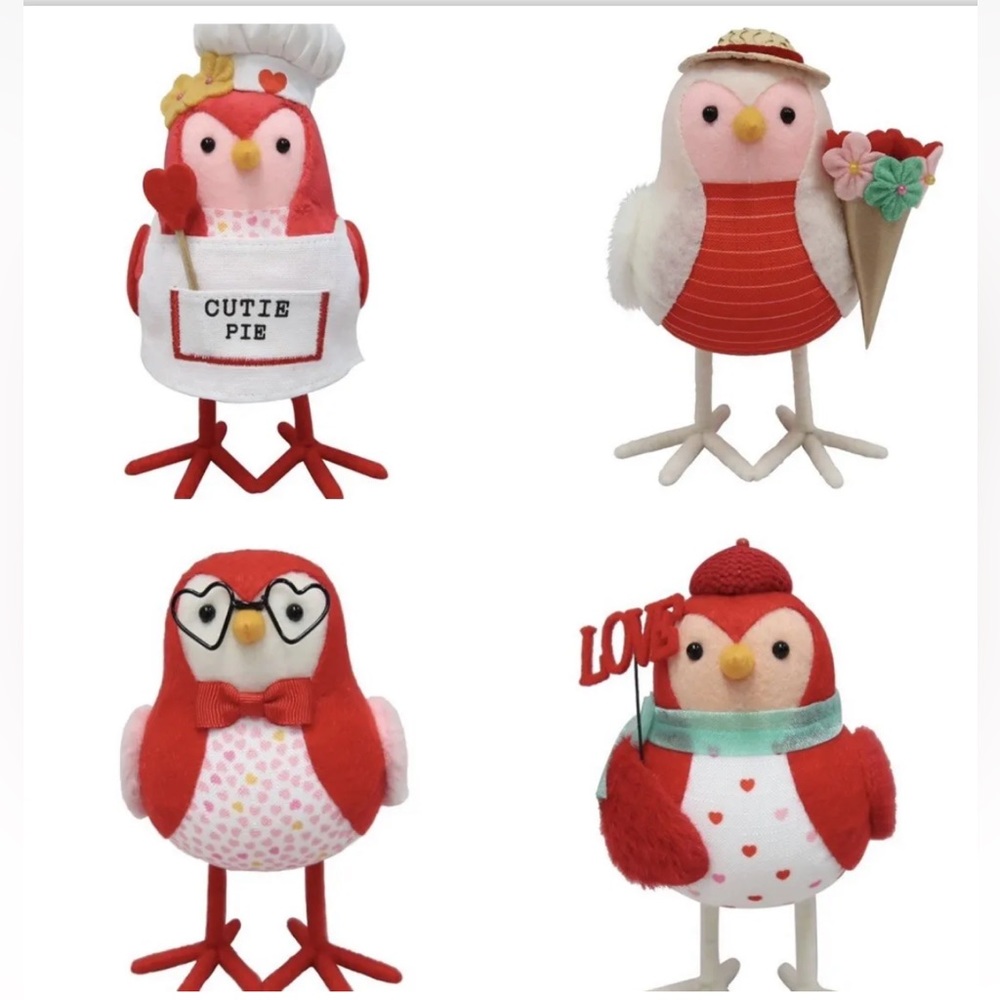 Target spritz birds Set Of Four Collectible Rare Valentines Figurines 2023.